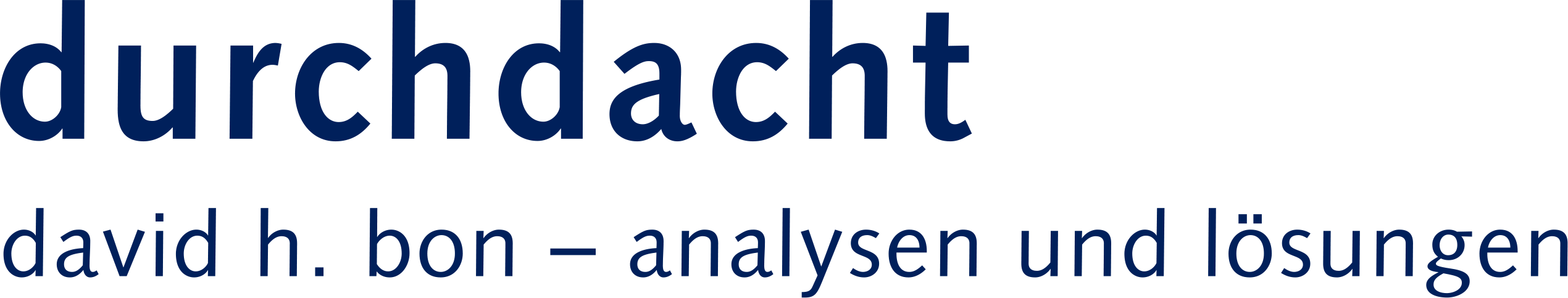 durchdacht david h. bon